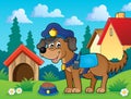 Police dog theme image 2 Royalty Free Stock Photo