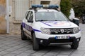 Police duster dacia white car police official vehicle french