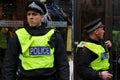 Police on Duty during Riots in London Royalty Free Stock Photo