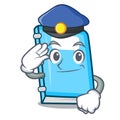 Police education character cartoon style