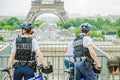 Police at Eiffel Tower