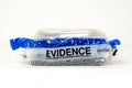 Police evidence bag Royalty Free Stock Photo