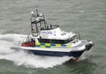 Police fast cat coastal patrol Royalty Free Stock Photo