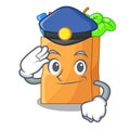 Police food bag package of shape cartoon