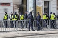 Police forces for security during the visit of Ukrainian president Volodymyr Zelensky to Warsaw, Poland.