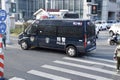 Police Ford Transit Van. Suzhou, Jiangsu, China. October 26, 2018.