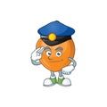 Police fruit persimmon character for object cartoon