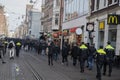 Police Guarding FC Union Berlin Football Supporters At Amsterdam The Netherlands 16-2-2023