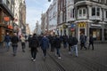 Police Guarding FC Union Berlin Football Supporters At Amsterdam The Netherlands 16-2-2023