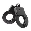 Police handcuffs icon, cybercrime and cyber security