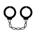 police handcuffs silhouette