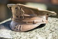 Police hat sculpture at Eagle Rock Reservation 911 memorial