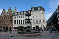 Police health corona virus warning for tourists in Copenhagen