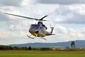 Police helicopter in Airshow in Cheb, Czech Republic Royalty Free Stock Photo