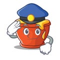 Police honey character cartoon style