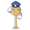Police honey spoon character cartoon