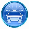 Police icon blue Royalty Free Stock Photo