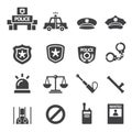 Police icon Royalty Free Stock Photo