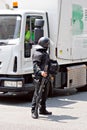 Police intervention, Barcelona, Spain
