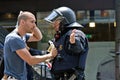 Police intervention, Barcelona, Spain