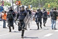 Police intervention, Barcelona, Spain