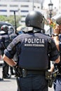 Police intervention, Barcelona, Spain