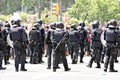 Police intervention, Barcelona, Spain