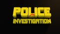 Police investigation Royalty Free Stock Photo