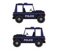 Police jeep icon illustrated in vector on white background