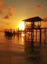 Police Jetty Sunset Sulu Sea SE Asia