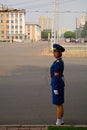 Police lady, Pyongyang, North-Korea