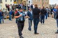 A Police Liaison Officer at a Black Lives Matter protest