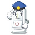 Police light switch in the cartoon shape Royalty Free Stock Photo