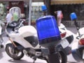 Police lights motorcycle