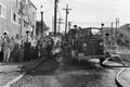 Police Line, Vintage News Photo, BC Canada