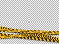 Police line background. Caution yellow tape police security danger taped forbidden line safe attention crime