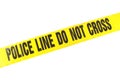 Police Line Crime Tape Royalty Free Stock Photo