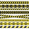 Police line and danger tape. Caution tape Royalty Free Stock Photo