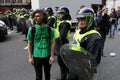 Police Line at a Riot in London