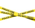 Police line tape Royalty Free Stock Photo