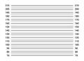 Police lineup mugshot board. Mug line background investigation height sign