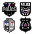 Police logos Royalty Free Stock Photo