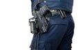 Police man with gun belt isolated Royalty Free Stock Photo