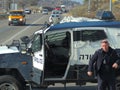 Police man on the streets of Jerusalem