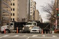 Police and military forces keeping peace in Washington DC riot prevention Royalty Free Stock Photo