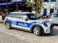 Police Mini, Antalya, Turkey. Parked on street. November 2022.