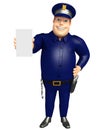 Police with Mobile pose