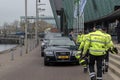 Police Motor Officers At Work Guiding Queen Maxima At The Nemo Science Museum The Netherlands 2019