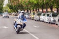 Police motorcycle during final 5th race in Tour of Croatia