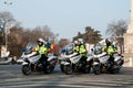 Police motorcycle squad